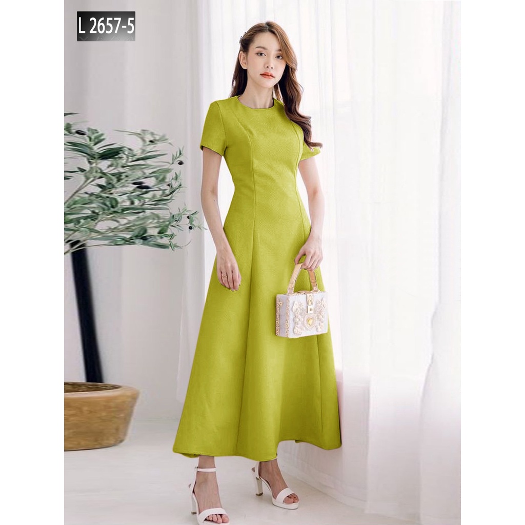 Jual Joanne Fashion Long Dress Wanita Kekinian Korean Style Premium