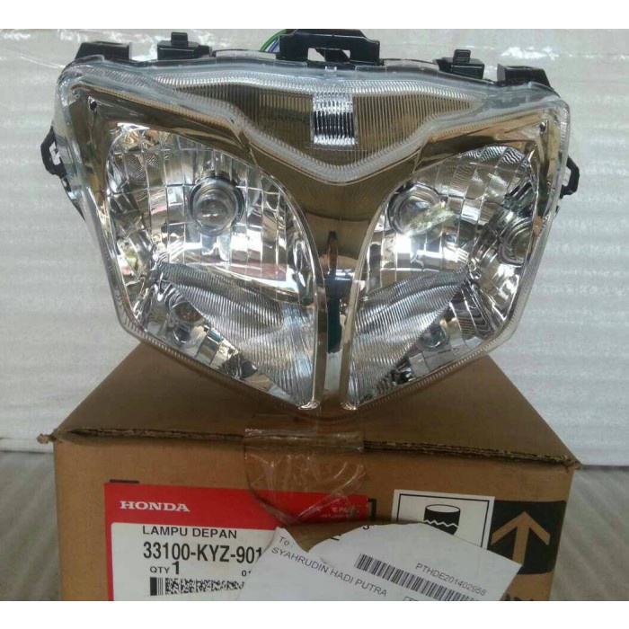 Jual Lampu Depan Headlight Assy Plus Socket Bohlam Supra X Helm