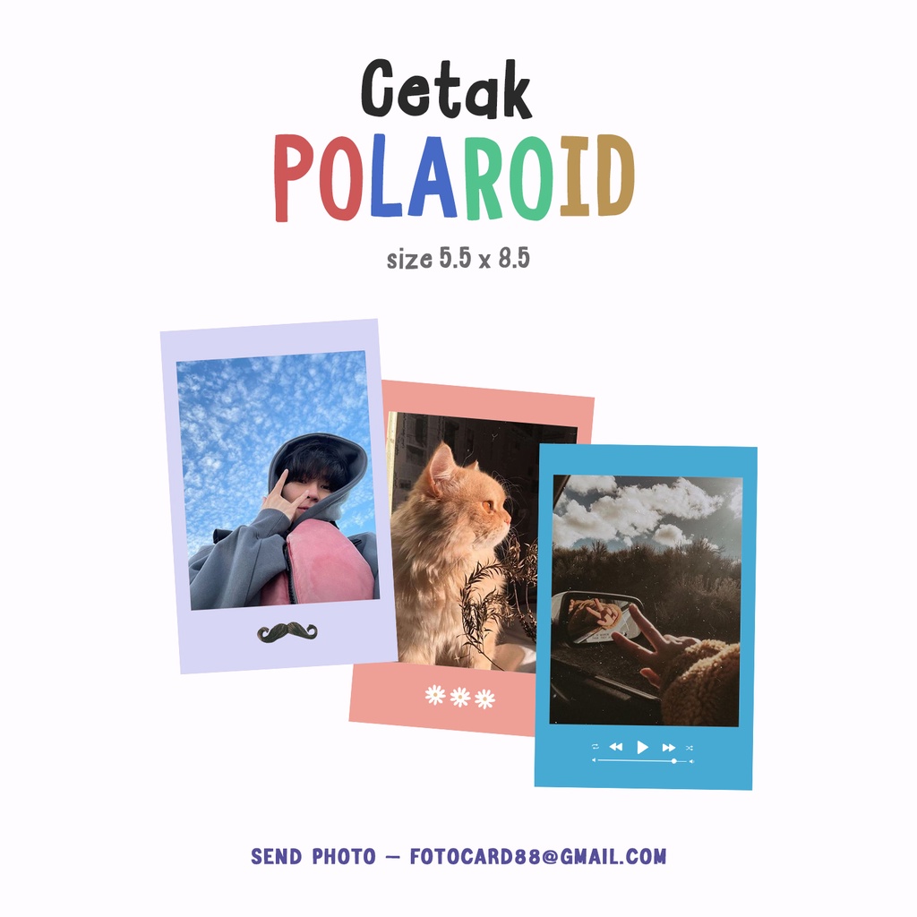 Jual Baca Deskripsi Cetak Foto Polaroid Custom Shopee Indonesia