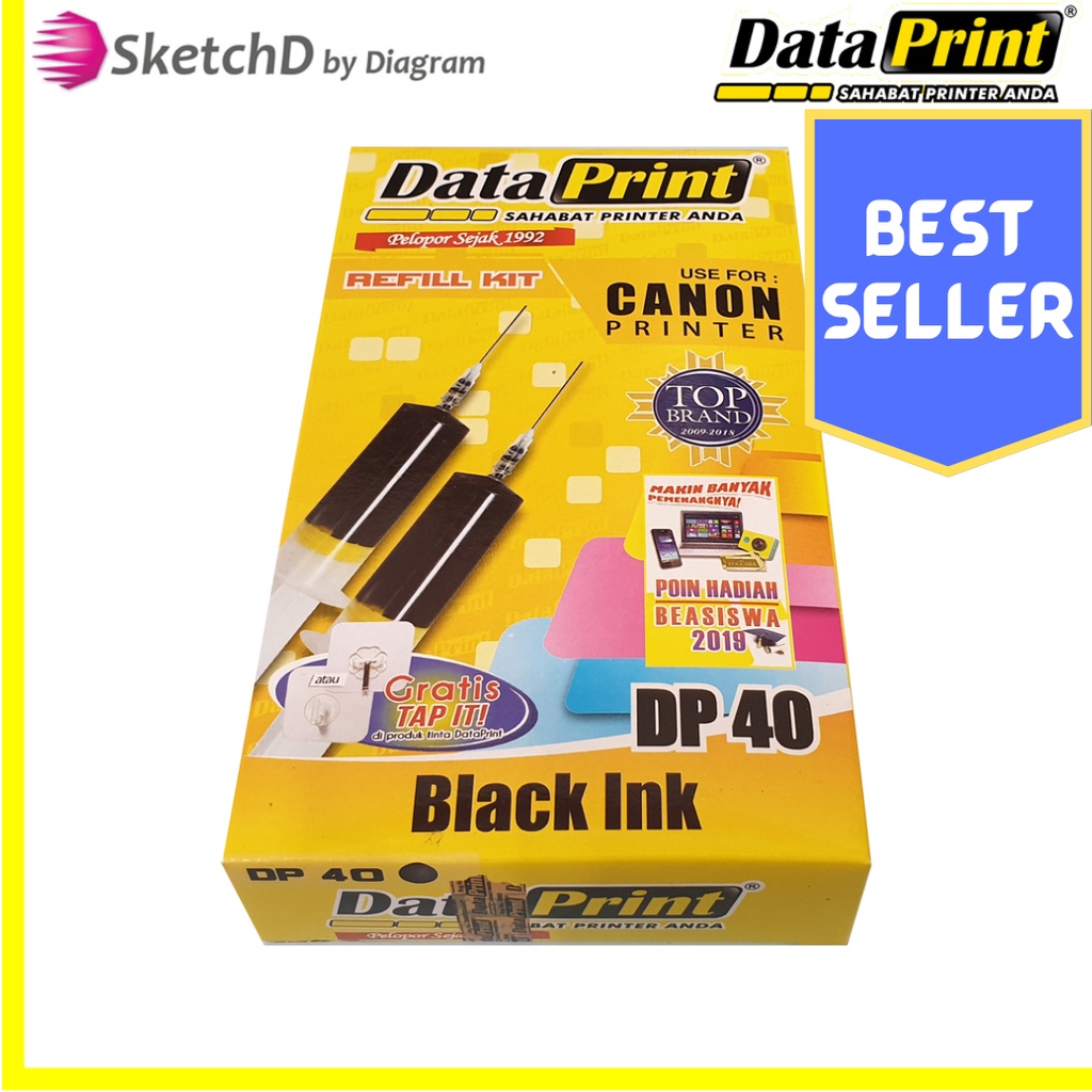 Jual Tinta Suntik Isi Ulang Hitam Printer Canon Dataprint Dp Black