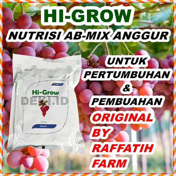 Jual Pupuk Hi Grow Nutrisi Ab Mix Hidroponik Buah Anggur Higrow By