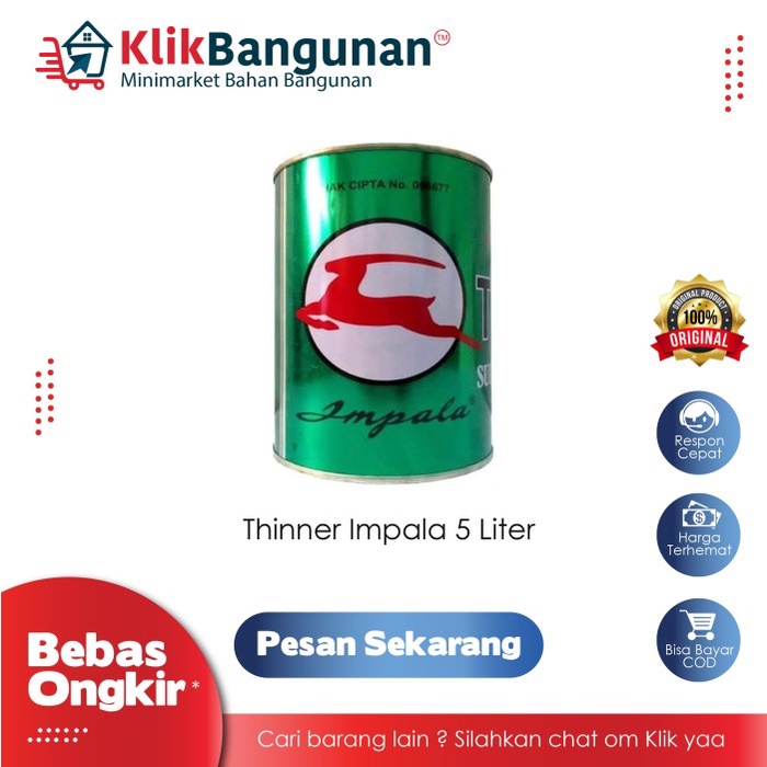 Jual Pengencer Cat Ampuh Thinner Impala 5 Liter Shopee Indonesia