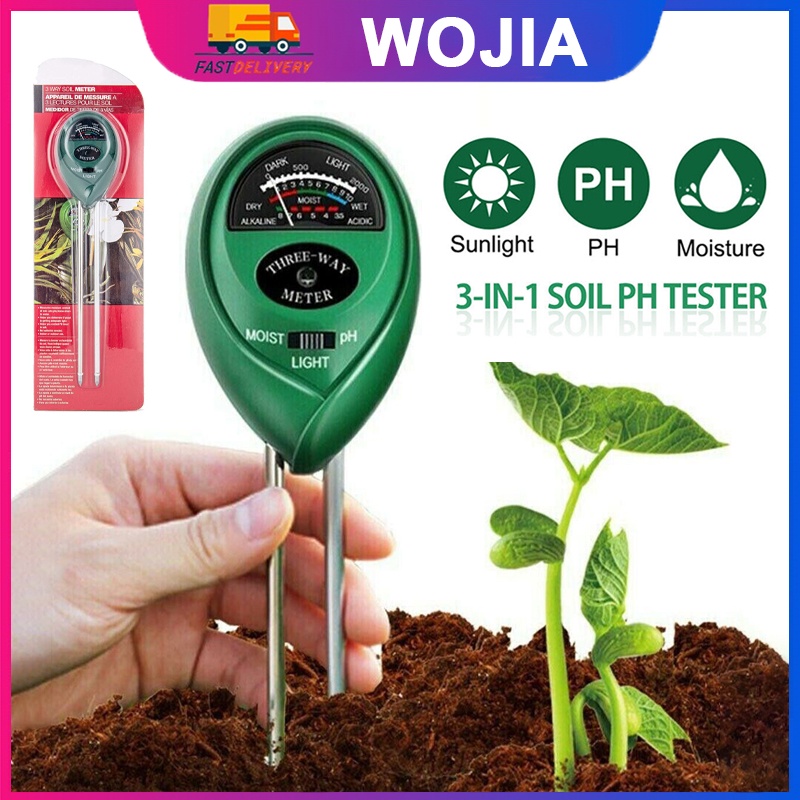 Jual Digital Soil Moisture Analyzer Tester Meter Alat Ukur PH Tanah 3