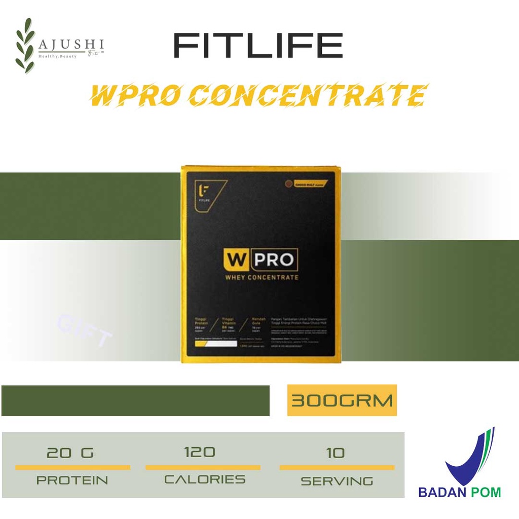 Jual Fitlife Wpro Gram Serv Whey Protein Concentrate Bpom