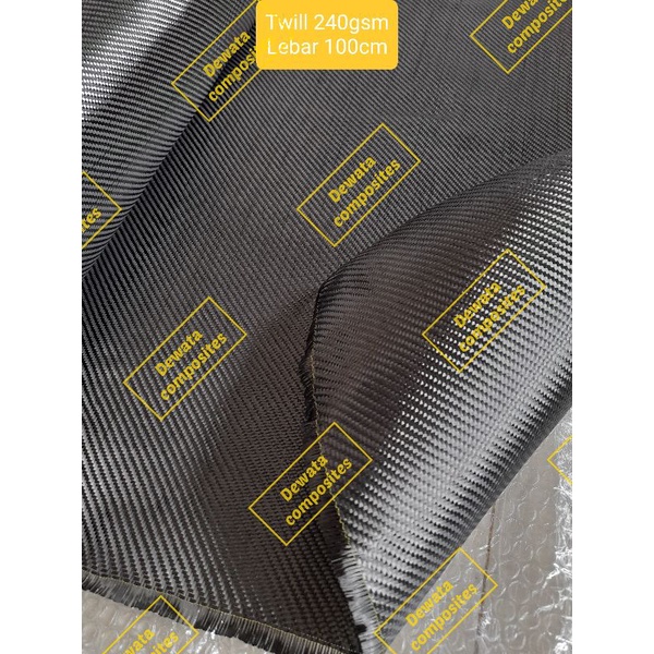 Jual Serat Carbon Karbon TWILL 240gsm Lebar 100cm Shopee Indonesia