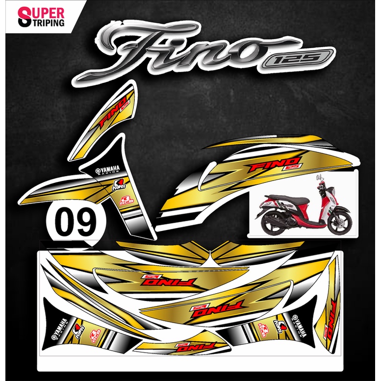 Jual Sticker Fino Varian Desain Striping List Lis Stiker