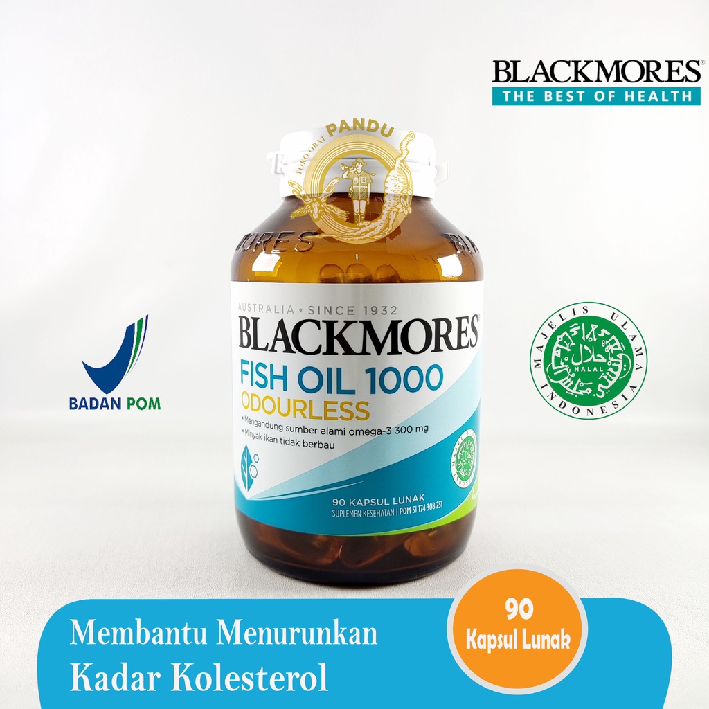 Jual BLACKMORES ODOURLESS FISH OIL 1000 90 Kapsul Lunak Shopee