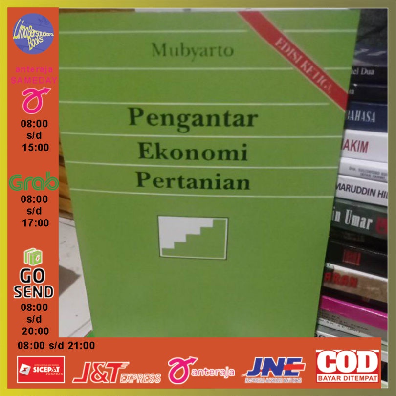 Jual Pengantar Ekonomi Pertanian Edisi 3 Ketiga By Mubyarto Shopee