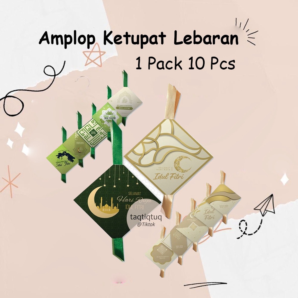 Jual Amplop Ketupat Lebaran Amplop Idul Fitri Kado Gift Hadiah Angpao