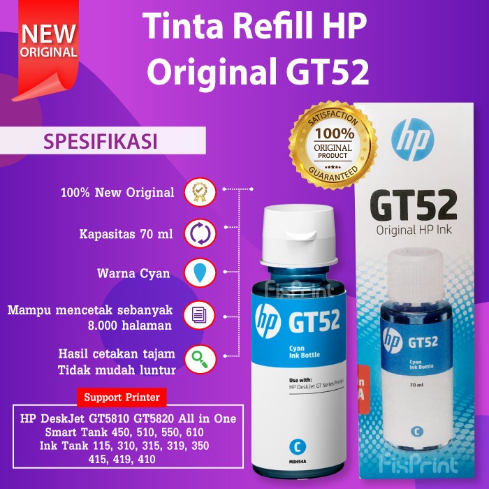 Jual Tinta Refill Hp Gt Gt Gt Smart Tank Printer