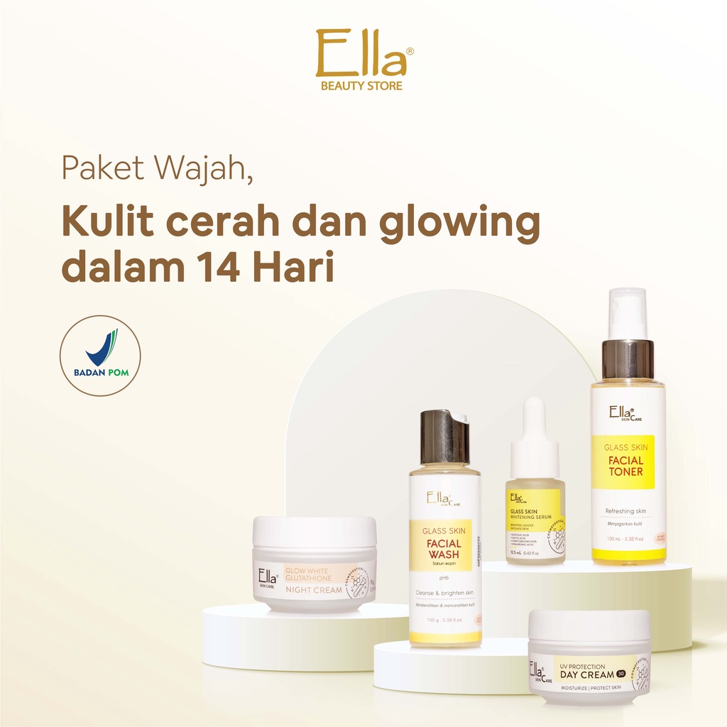 Jual Ella Skincare Paket Kulit Glowing Pancarkan Kulit Cerah