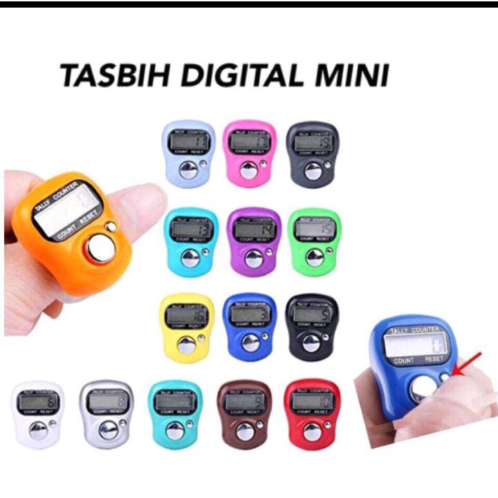 Jual Tasbih Digital Mini Tally Counter Alat Hitung Tasbeh Digital