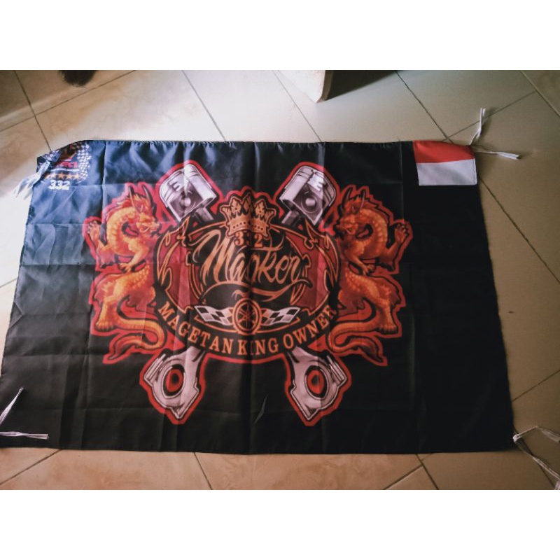 Jual Bendera Komunitas Motor Custom X Cm Bendera Custom