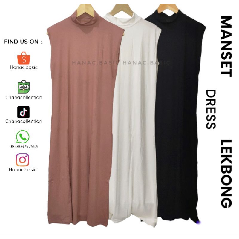 Jual Manset Dress Lekbong Tanpa Lengan Manset Gamis Tanpa Lengan Bahan