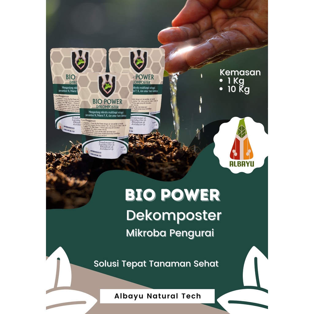 Jual Pupuk Bio Power Dekomposter Pembenah Tanah 1 Kg Pupuk