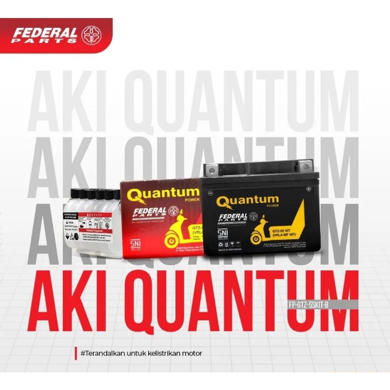 Jual Accu Federal GTZ5S BERGARANSI AKI Federal Quantum ASTRA Aspira