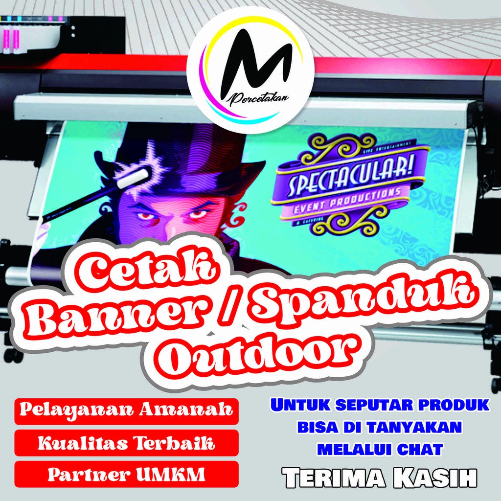 Jual Cetak Banner Spanduk Custom Bahan Premium BL440 Gsm Shopee