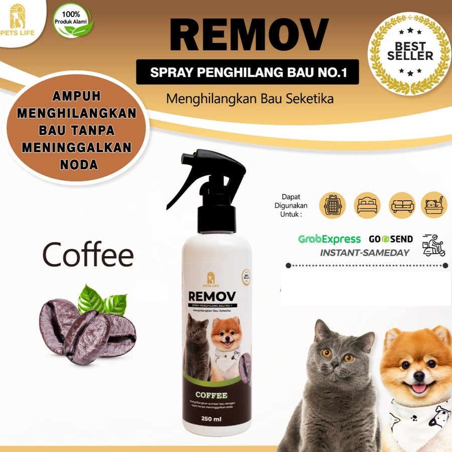 Jual Penghilang Bau Pesing Dan Bau Kotoran Kucing Anjing Remov Spray