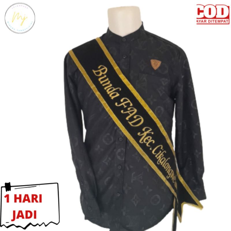 Jual Slempang Wisuda Bordir Bludru Pita Satu Hari Jadi Shopee Indonesia