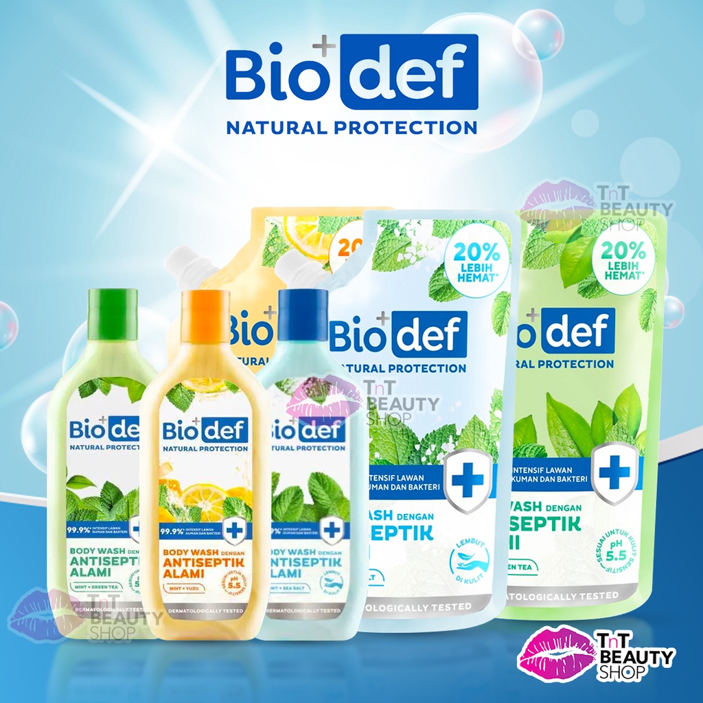 Jual Biodef Natural Protection Body Wash Mint Sea Salt Mint