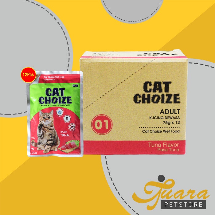 Jual Makanan Basah Kucing Sachet Cat Choize Pouch Wet Food Grosir Dus