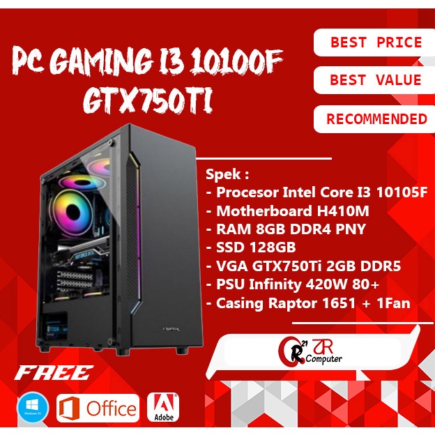 Jual Pc Cpu Gaming Rakitan Intel I F Ram Gb Gtx Ti Gb Ddr