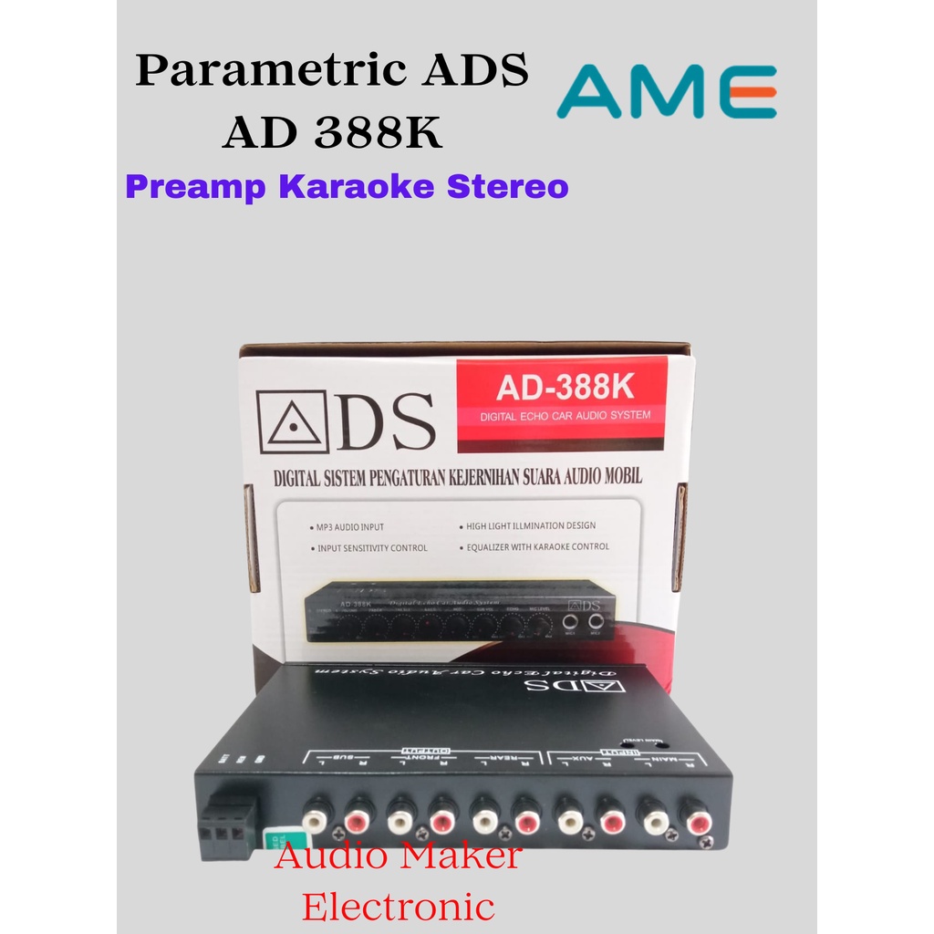 Jual Parametric Ads Ad K Preamp Karaoke Stereo Digital Echo Audio