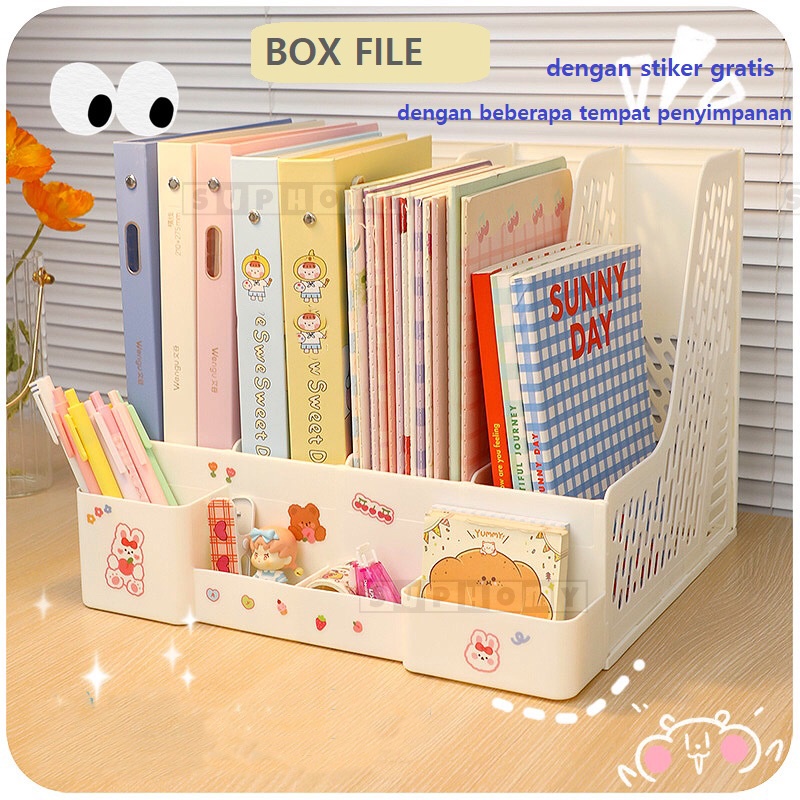 Jual Rak Buku Rak Penyimpanan Desktop Organizer File Organizer Box File