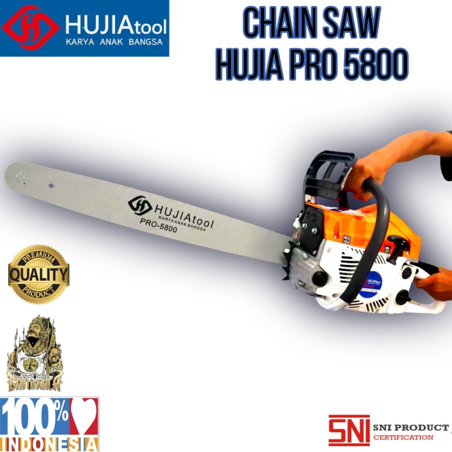 Jual Mesin Chainsaw Gergaji Mesin Potong Pohon Hujia Pro 5800 Tebang