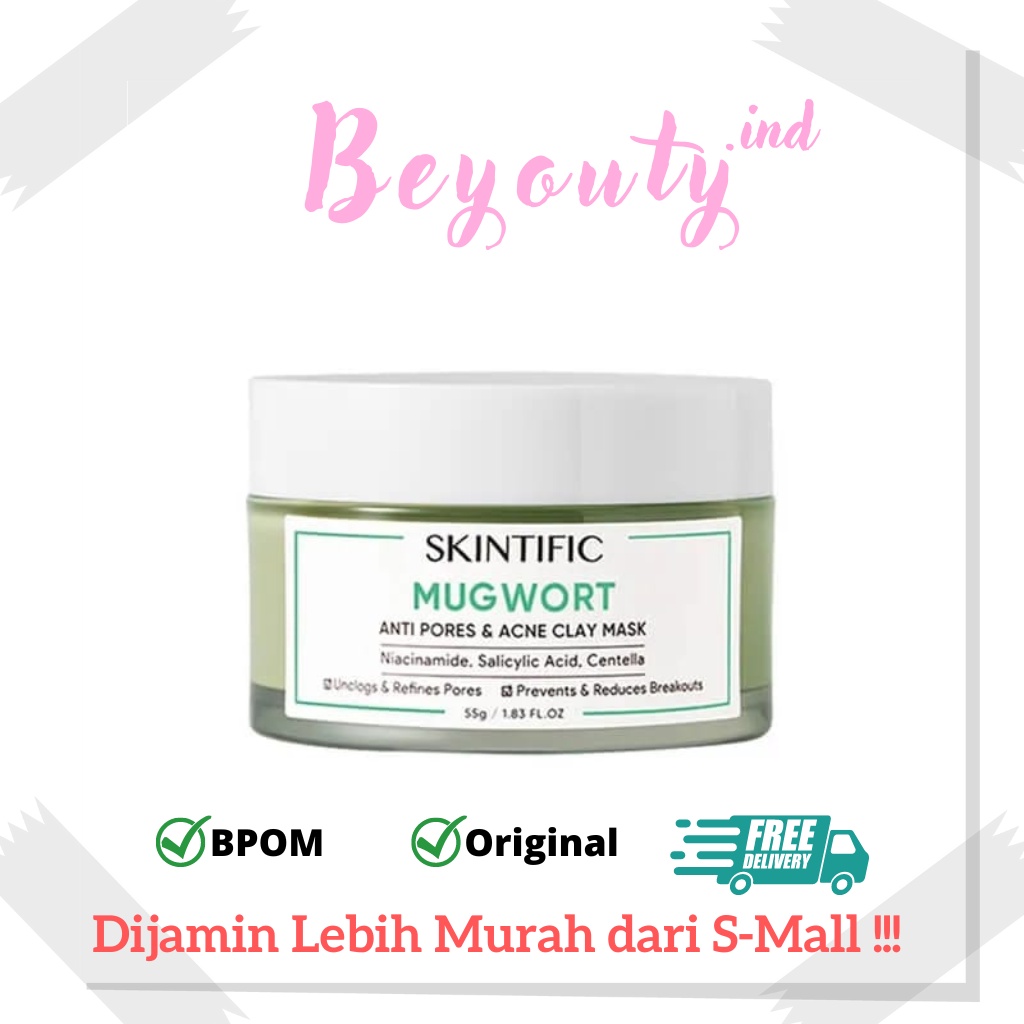 Jual Skintific Mugwort Anti Pores Acne Clay Mask Gr Skintific