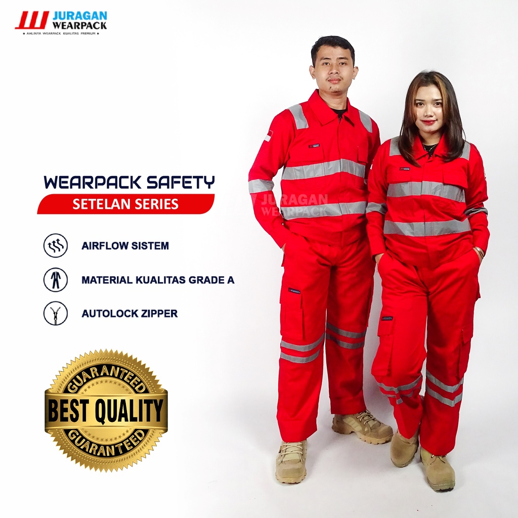 Jual Juragan Wearpack Wearpack Safety Setelan Warna Merah Shopee