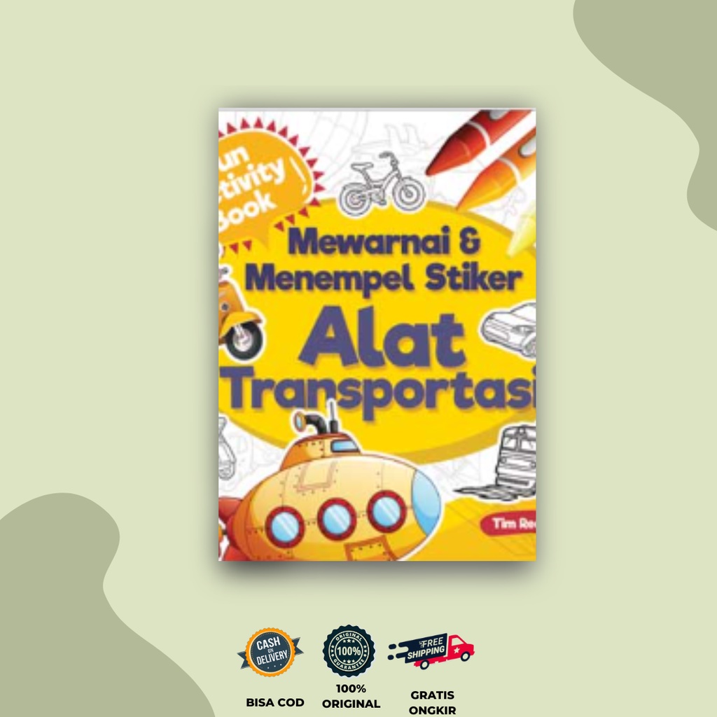 Jual AG BUKU FUN ACTIVITY BOOK MEWARNAI DAN MENEMPEL STIKER ALAT