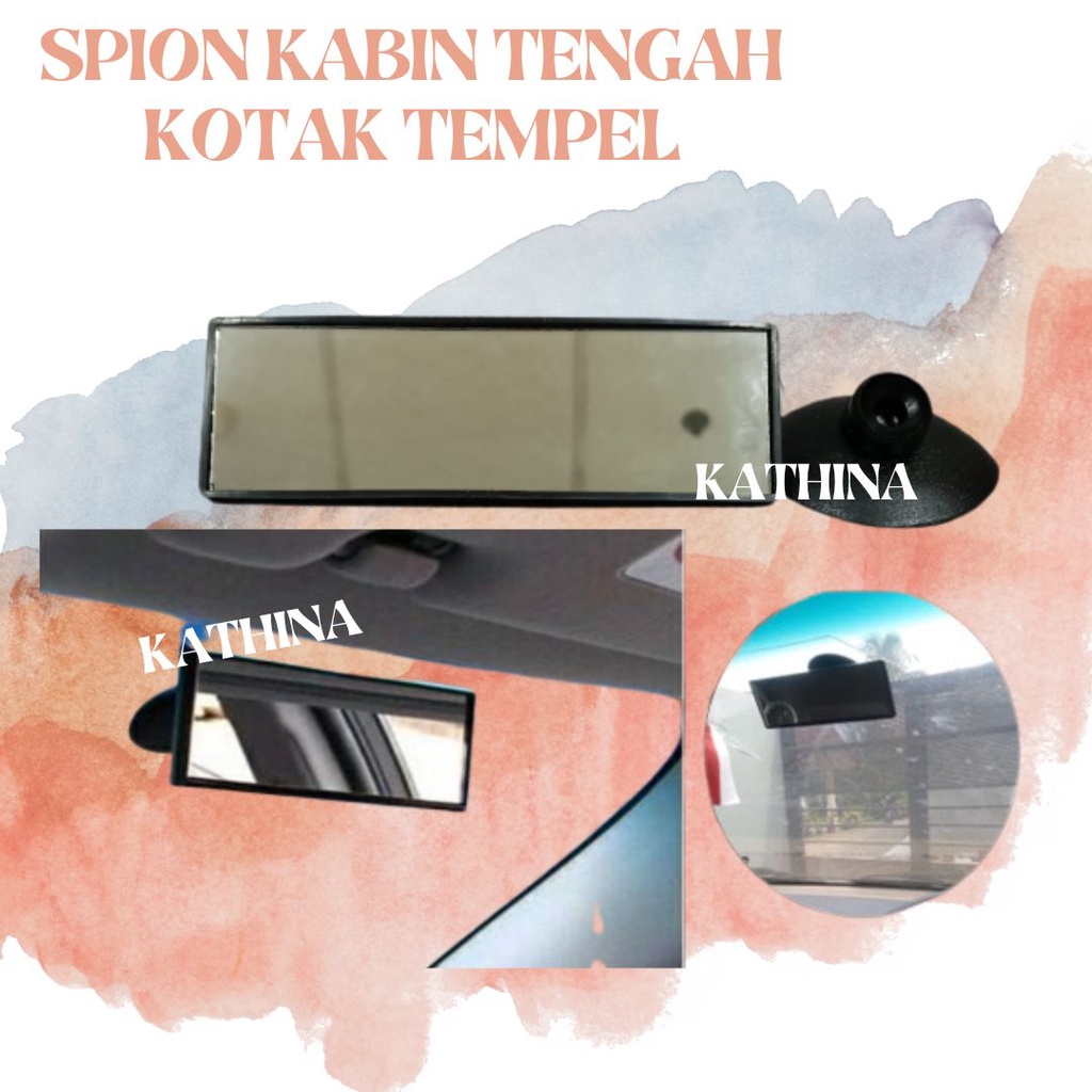 Jual Spion Kabin Tengah Mobil Model Kotak Persegi Panjang Tempel