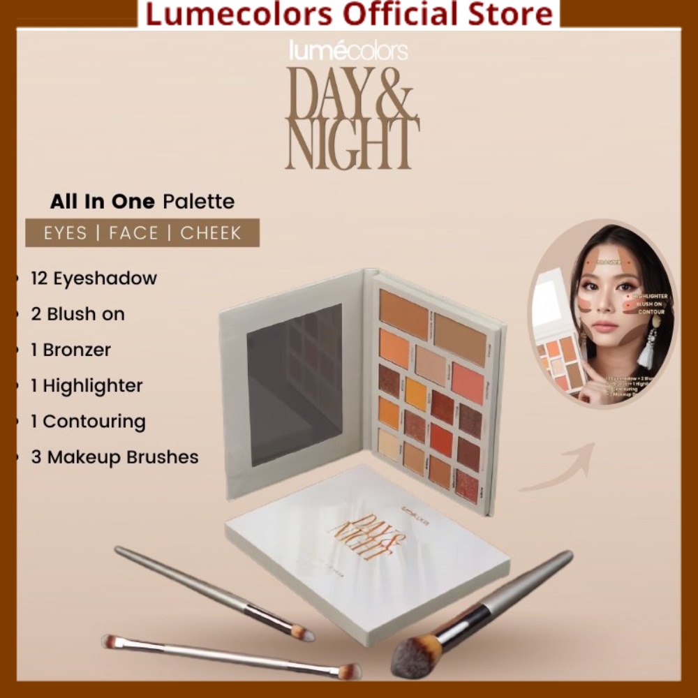 Jual Lumecolors Day Night Eyeshadow Blush On Bronzer Contour