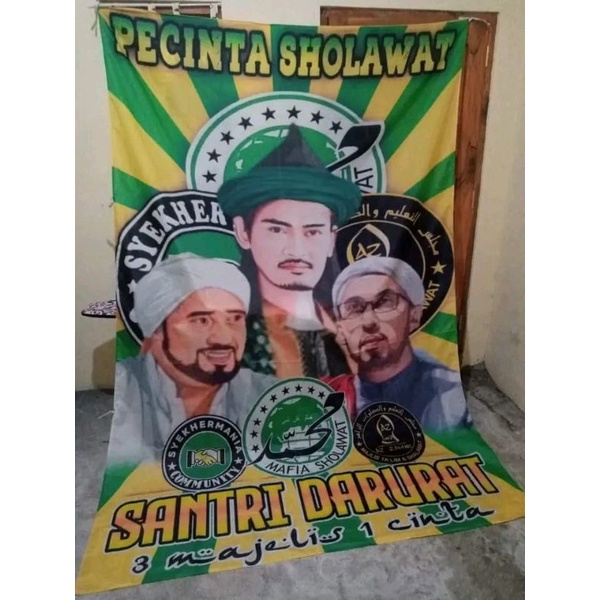 Jual Bendera Custom Fullprinting Pecinta Sholawat Shopee Indonesia