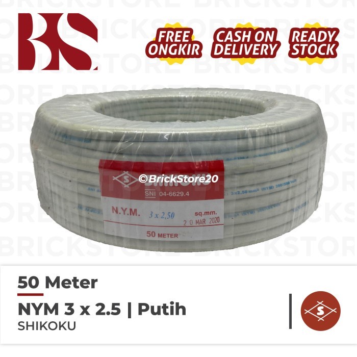 Jual Kabel Listrik Kawat Shikoku Nym X X Meter M Shopee