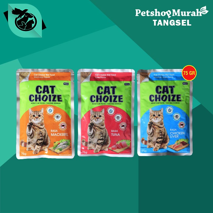 Jual Makanan Basah Kucing Sachet Cat Choize Pouch Wet Food 75 GR