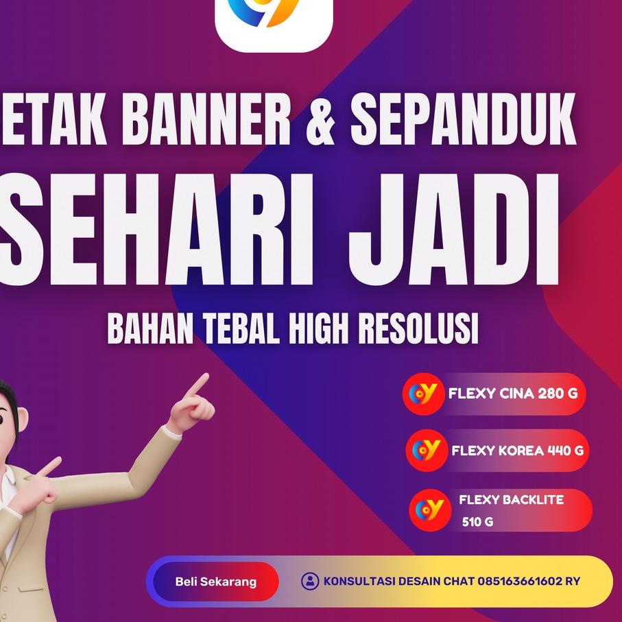 Jual Ian Cetak Banner Spanduk Free Design Sehari Jadi