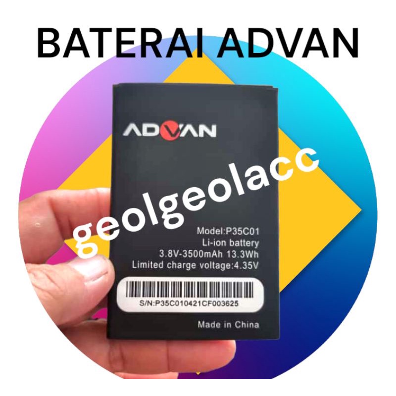 Jual Baterai Advan Model P C G Plus Asli Original Batrrey