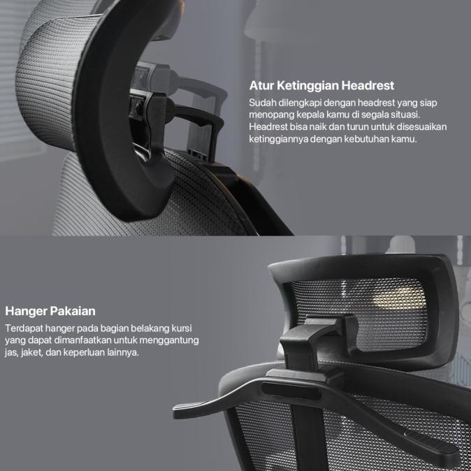 Jual Fantech Oca Kursi Kantor Kerja Jaring Premium Office Chair