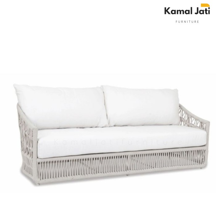 Jual Kursi Santai Rotan Sintetis 2 Seater Sofa Rotan Outdoor Kursi