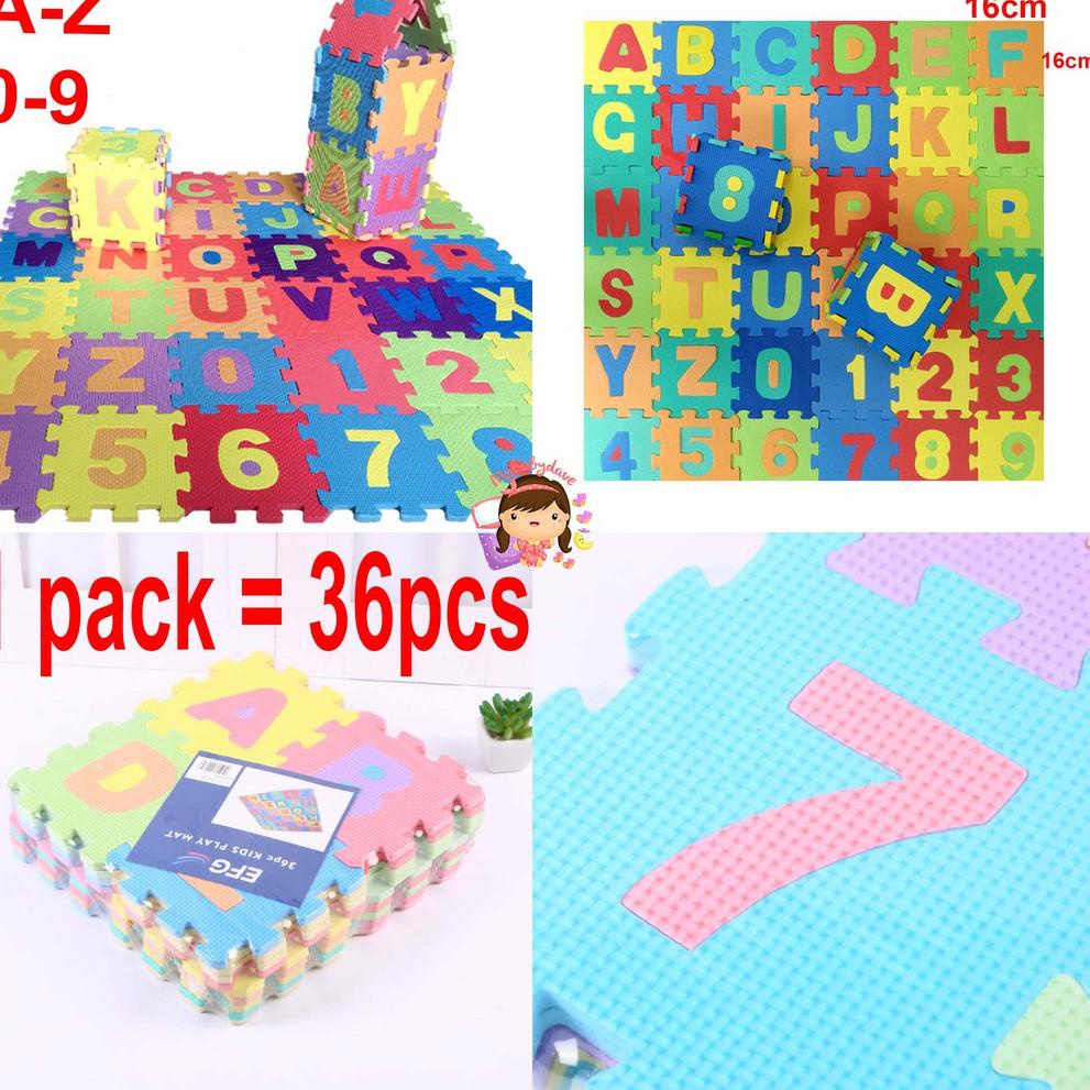 Jual Sha Puzzle Alas Lantai Eva Alphabet Angka Mobil Buah Buahan