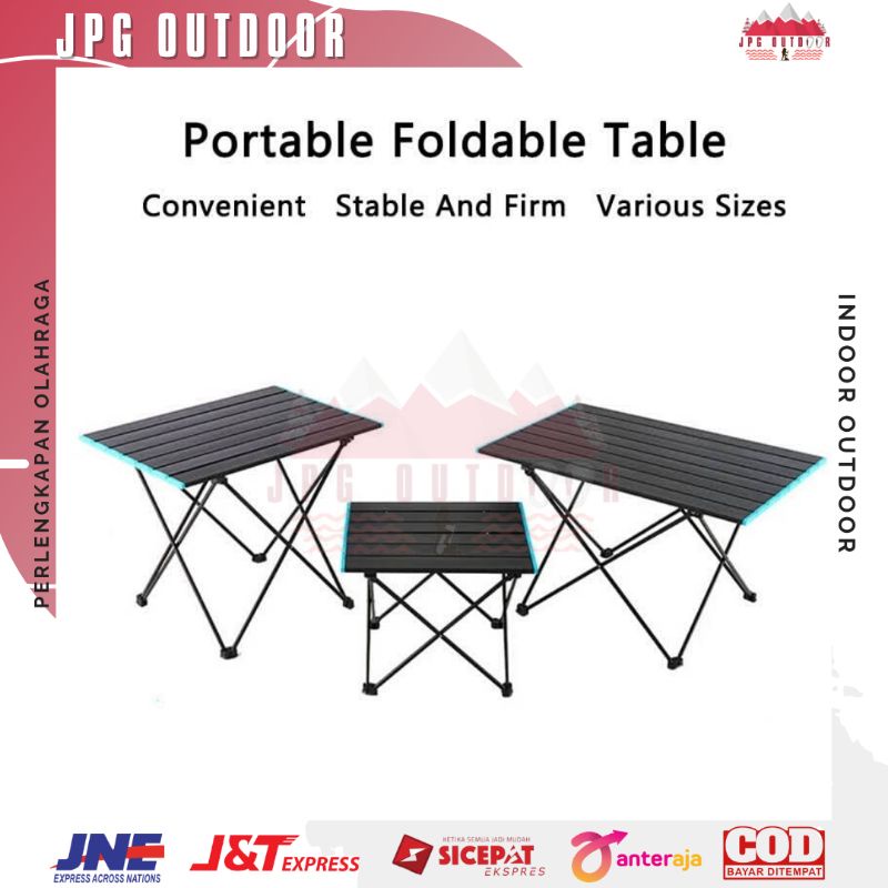 Jual Meja Lipat Outdoor Portable Camping Piknik Aluminium Folding Table