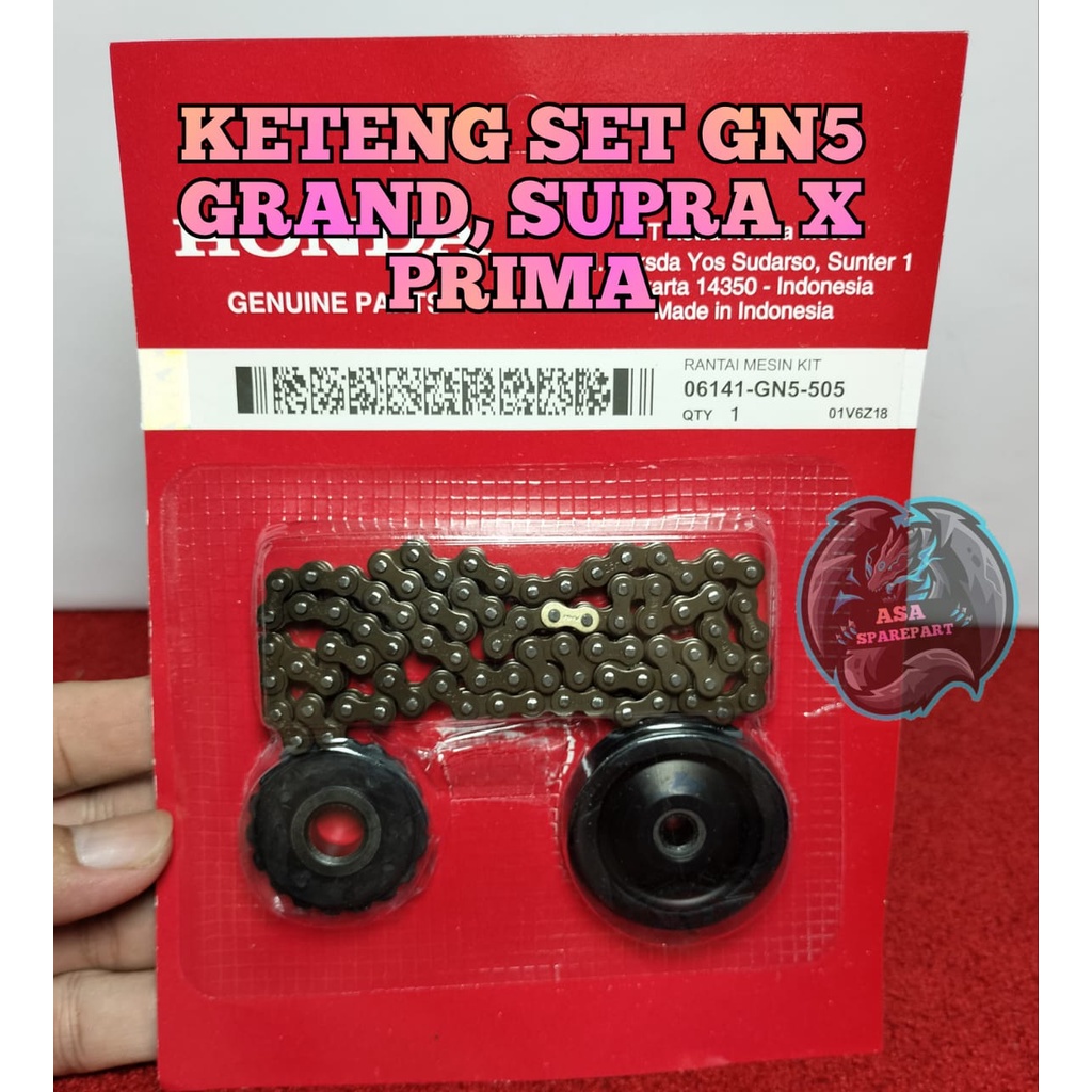 Jual Rantai Keteng Satu Set Gn Asli Original Honda Ahm Supra Lama