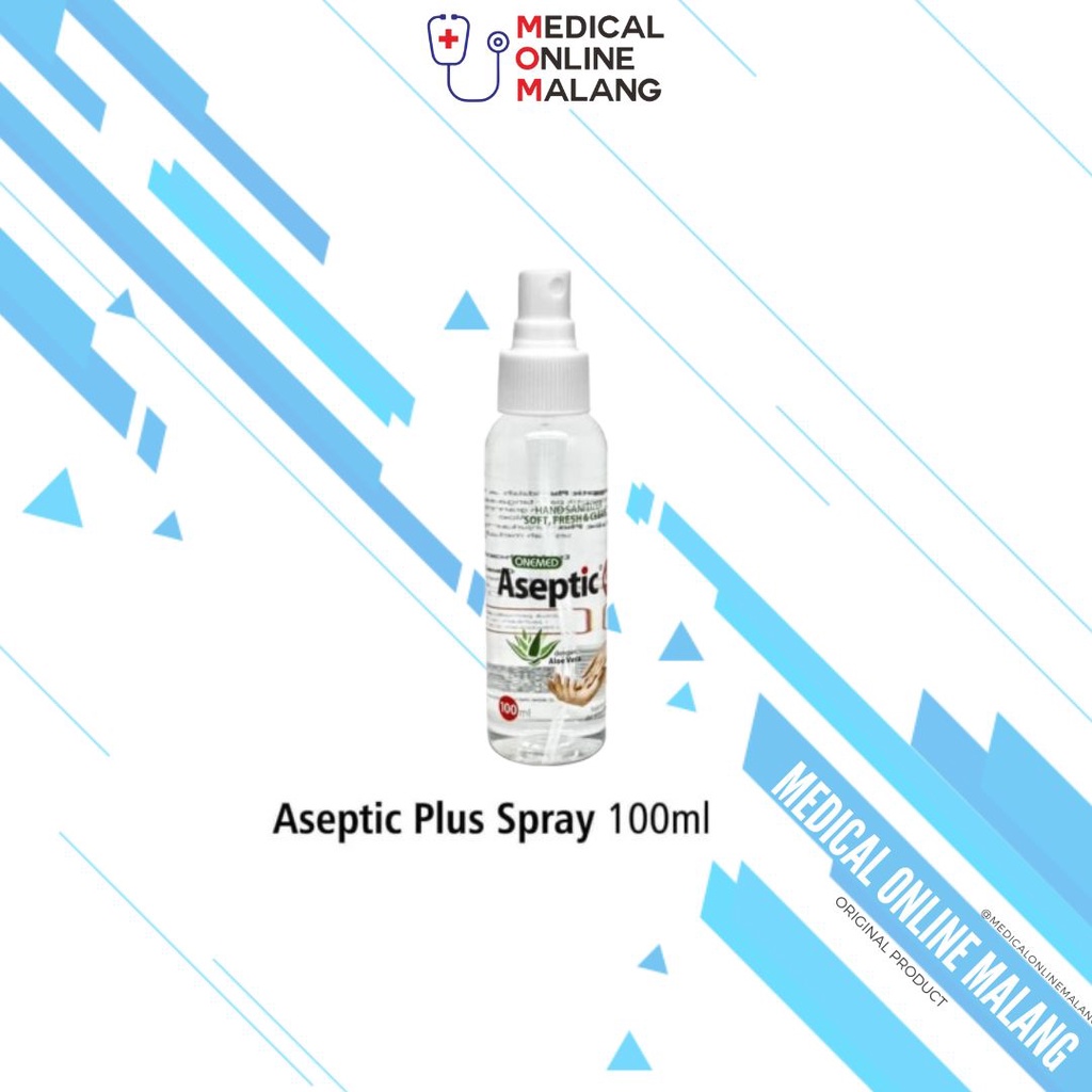 Jual ASEPTIC PLUS SPRAY 100 Ml ONEMED HAND SANITIZER SPRAY Shopee