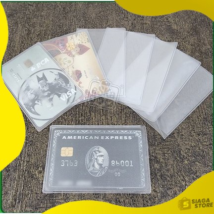 Jual Sampul Cover Plastik Pelindung Kartu Id Card SIM KTP Bungkus Mika