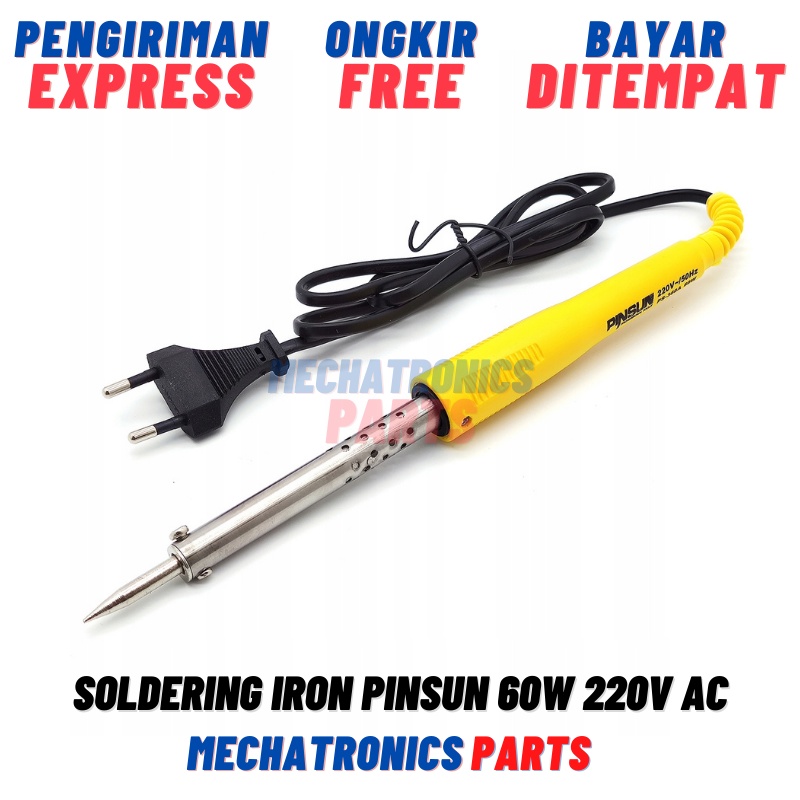 Jual Soldering Iron PINSUN 60W 220V AC 60 Watt Solder High Quality