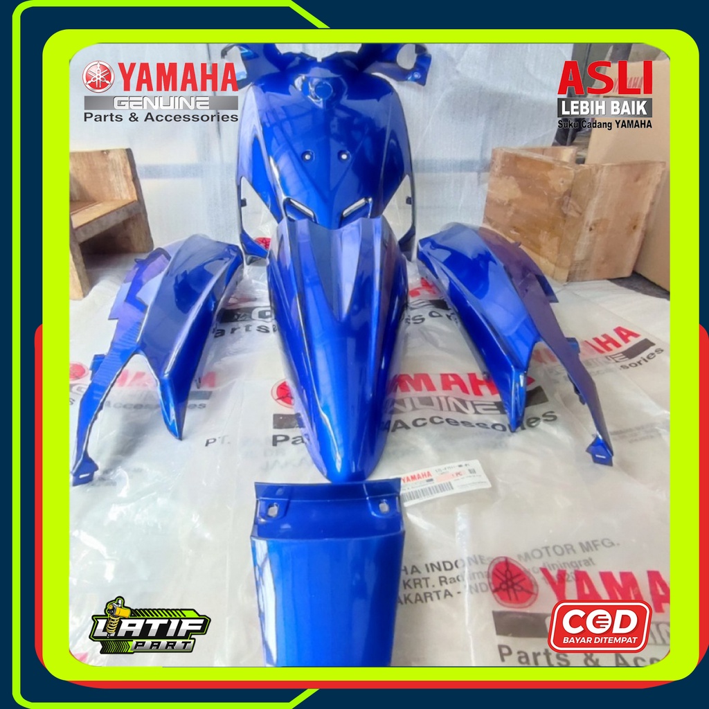 Jual Fullset Cover Caver Body Halus Mio Lama Sporty Biru Tua Dpbmc