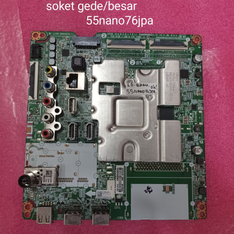 Jual MESIN TV LG 55NANO76JPA MOTHERBOARD MAINBOARD MOBO MB TV