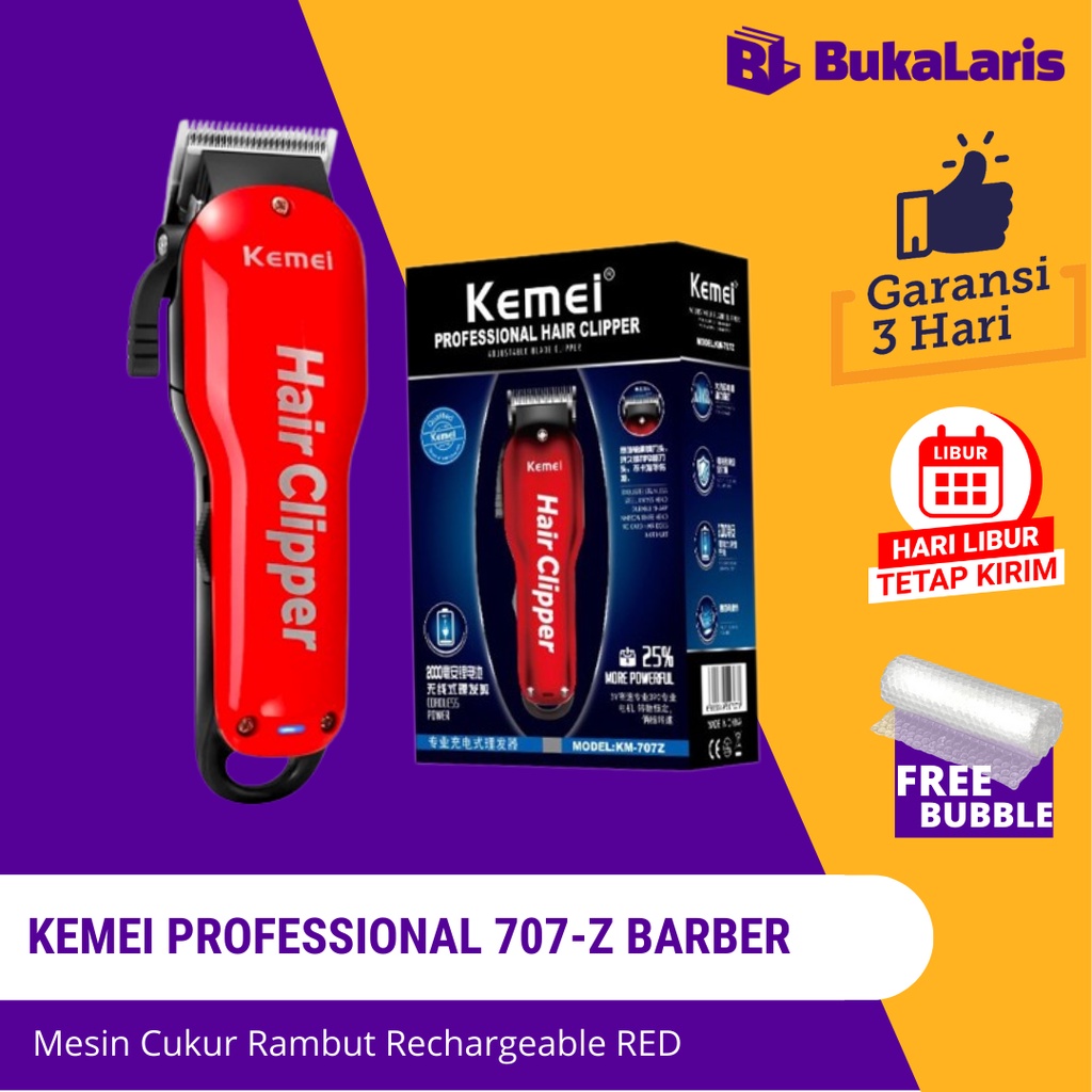 Jual Alat Cukur Rambut Kemei Km 707Z Hair Clipper Barber Cordless Cad